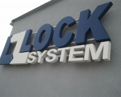 Litery przestrzenne Lock system